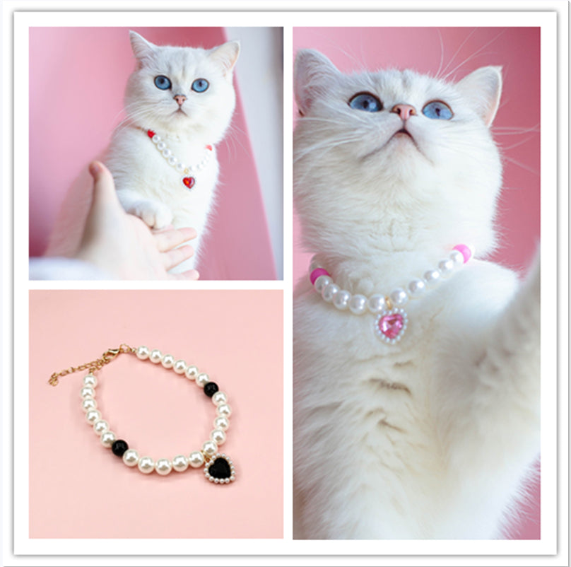 Pet Cat Beads Love Necklace