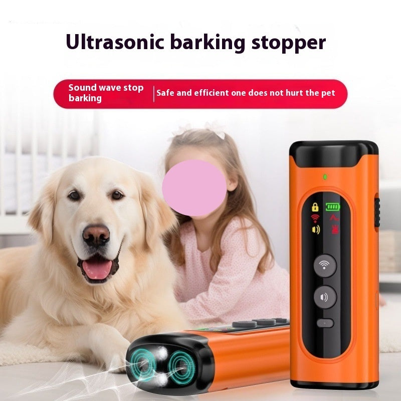 Ultrasonic Dual-core Bark Stopper Pet Electric Shock Collar